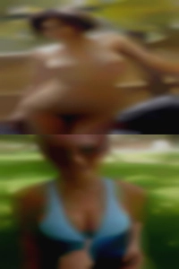 Very energetic naked girls in and out of the bed.